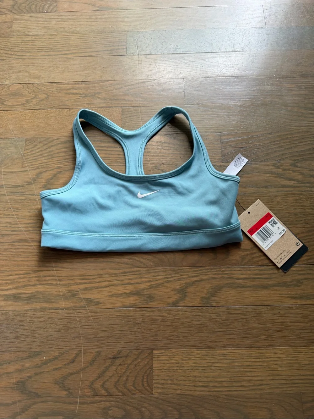 NWT Nike Girls Light Blue Racerback Sports Bra size large